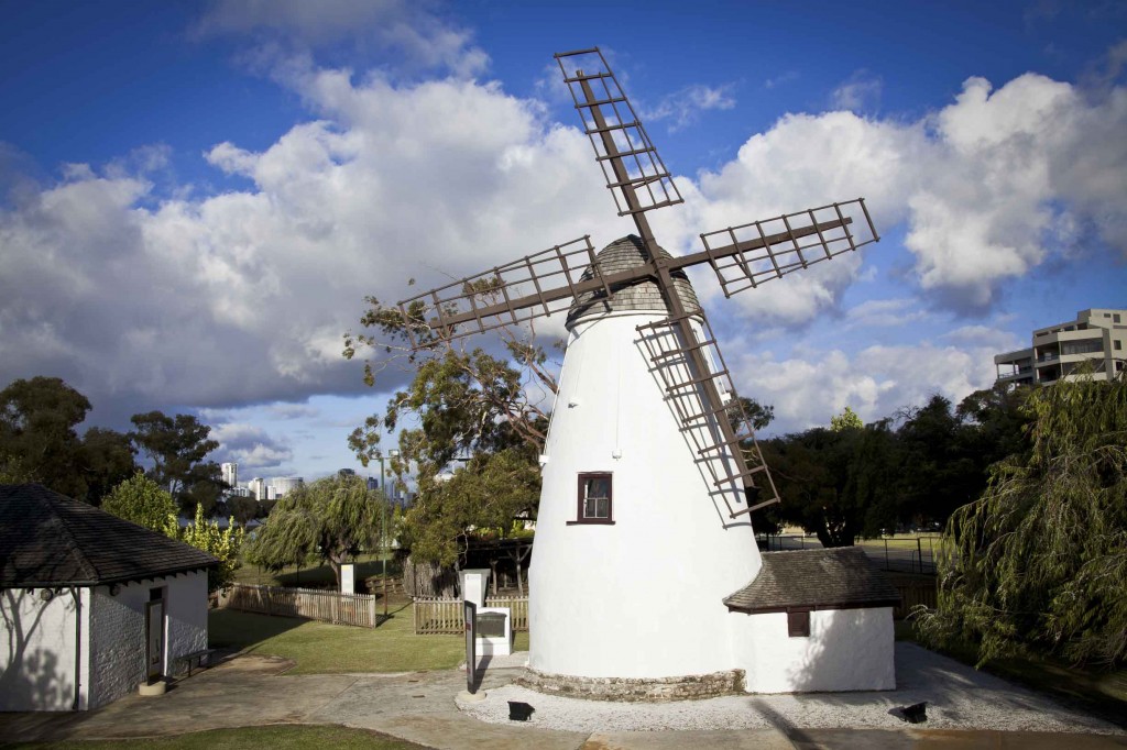 shutterstock_135318755_The Old Mill (Shentons Mill) is a restored tower mill located on Mill Point in South Perth, Western Australia