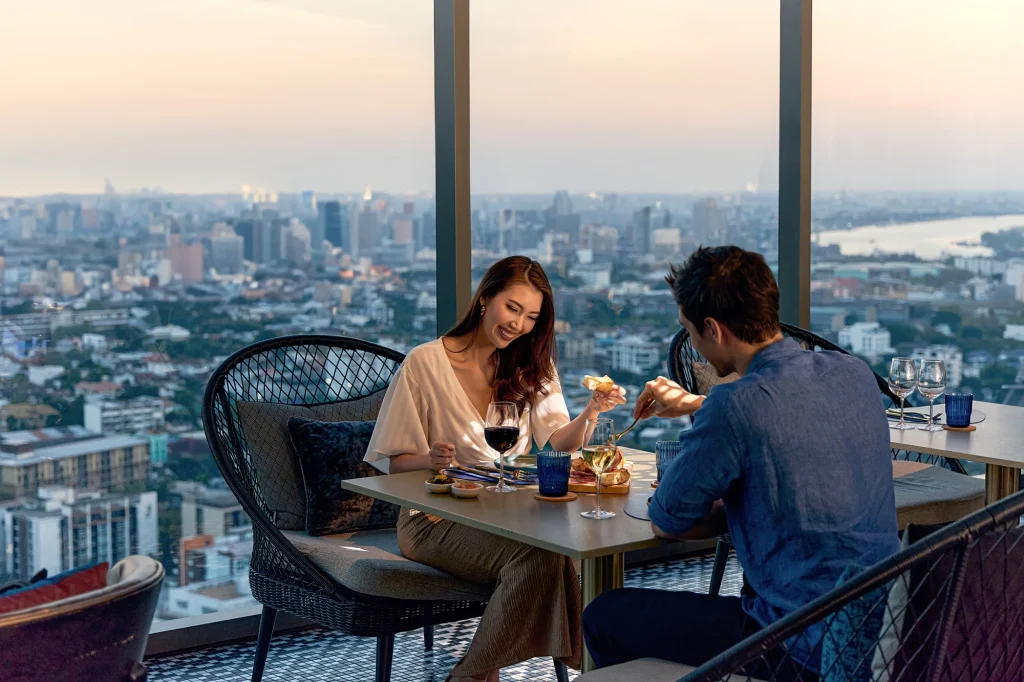 Weekend brunch with Bangkok skyline views at The Kites Eatery