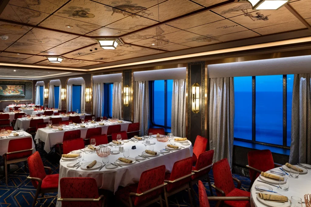 Navigator’s Club rotational dining restaurant aboard Disney Adventure