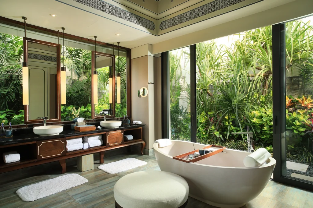 Two Bedroom Ocean Villa bathroom at Jumeirah Bali