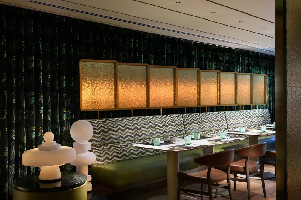 Basilico restaurant interior at Conrad Singapore Orchard